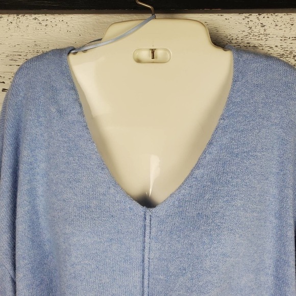 Vince Camuto Ladies V Neck Casual Long Sleeves Sweater Marine Blue M - Picture 5 of 13
